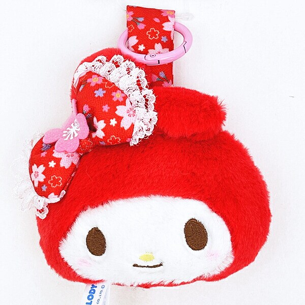 サンリオ マイメロディ 桜着物 フェイスタグマスコット レッド Sanrio