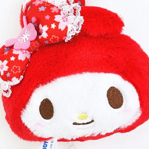 サンリオ マイメロディ 桜着物 フェイスタグマスコット レッド Sanrio