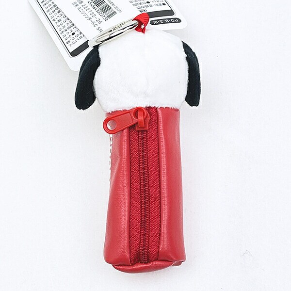 スヌーピー カナビラ付きミニシリンダー (レッド） SNOOPY