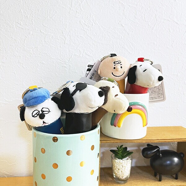 スヌーピー カナビラ付きミニシリンダー (レッド） SNOOPY