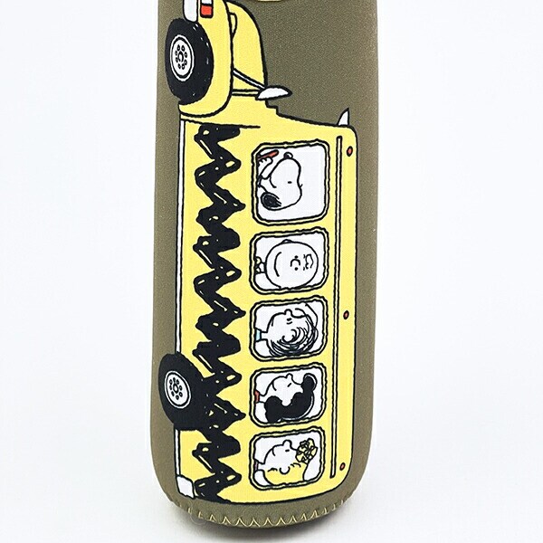 スヌーピー スクールバス ペットボトルカバー600ml ランチ SNOOPY