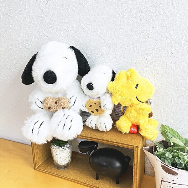 スヌーピー ウッドストック クッキー カナビラ付きプチふわマスコットキーホルダー SNOOPY