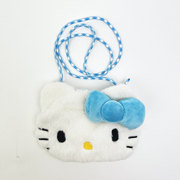 サンリオ ハローキティ ぬいぐるみサコッシュ 水色 ショルダーバッグ Sanrio