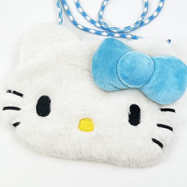 サンリオ ハローキティ ぬいぐるみサコッシュ 水色 ショルダーバッグ Sanrio