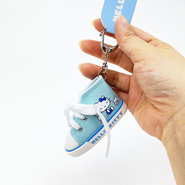 サンリオ ハローキティ スニーカーキーリング ミズイロ スワリ Sanrio