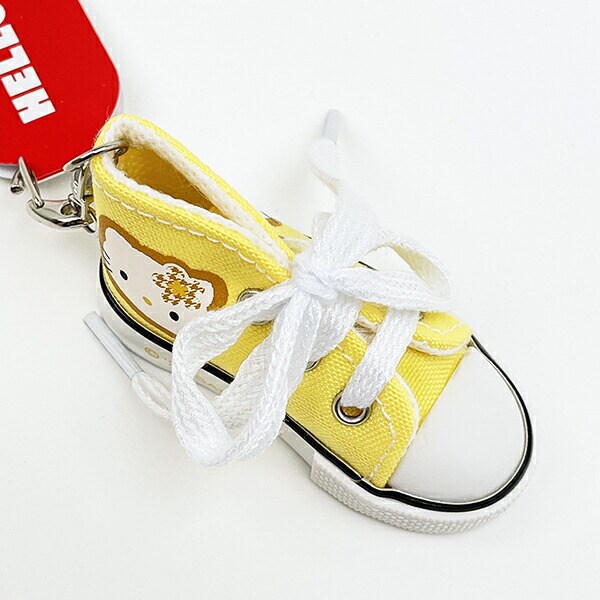 サンリオ ハローキティ スニーカーキーリング カオハナ イエロー Sanrio