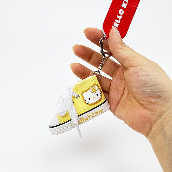 サンリオ ハローキティ スニーカーキーリング カオハナ イエロー Sanrio