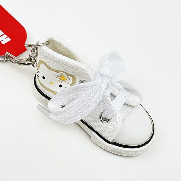 サンリオ ハローキティ スニーカーキーリング カオハナ ホワイト Sanrio