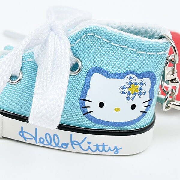 サンリオ ハローキティ スニーカーキーリング カオハナ ブルー Sanrio