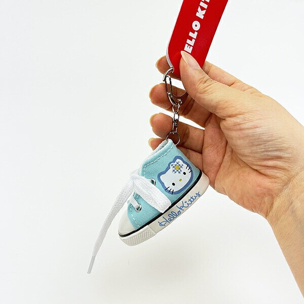 サンリオ ハローキティ スニーカーキーリング カオハナ ブルー Sanrio