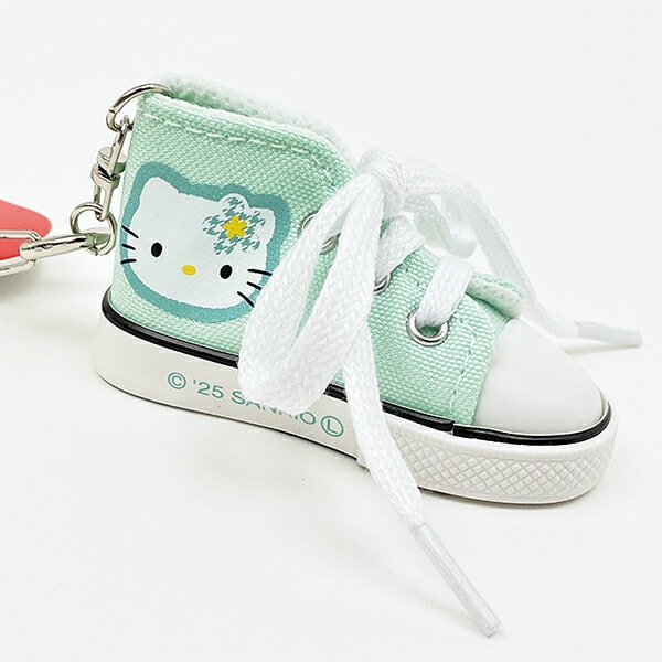 サンリオ ハローキティ スニーカーキーリング カオハナ グリーン Sanrio