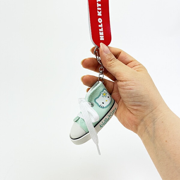 サンリオ ハローキティ スニーカーキーリング カオハナ グリーン Sanrio