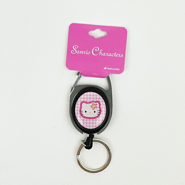 サンリオ ハローキティ メタルリール カオハナ ピンク キーホルダー Sanrio