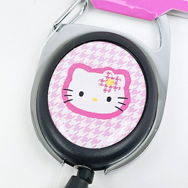 サンリオ ハローキティ メタルリール カオハナ ピンク キーホルダー Sanrio