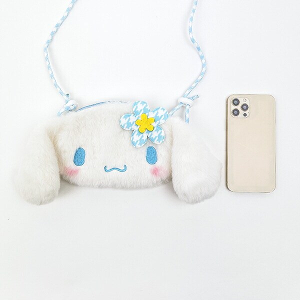 サンリオ シナモロール ぬいぐるみサコッシュ カオハナ ショルダーバッグ シナモン Sanrio