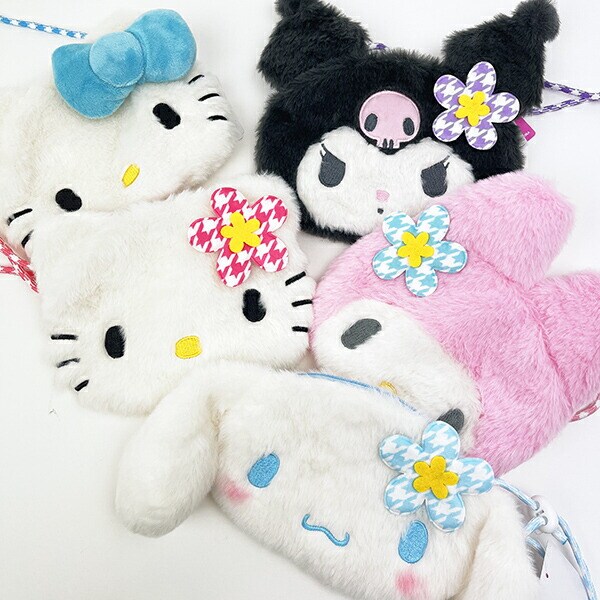 サンリオ シナモロール ぬいぐるみサコッシュ カオハナ ショルダーバッグ シナモン Sanrio