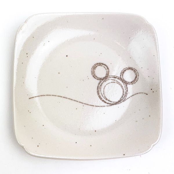 ディズニー ペア取り皿セット(中) ミッキー ステッチライン 皿 キッチン ランチ パーティー ギフト