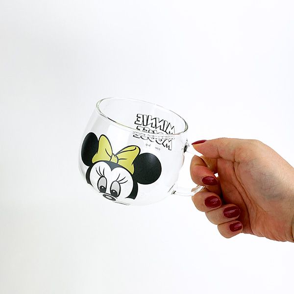 ディズニー 耐熱ガラスマグ アイミニーマウス マグカップ ギフト おそろい キッチン ランチ