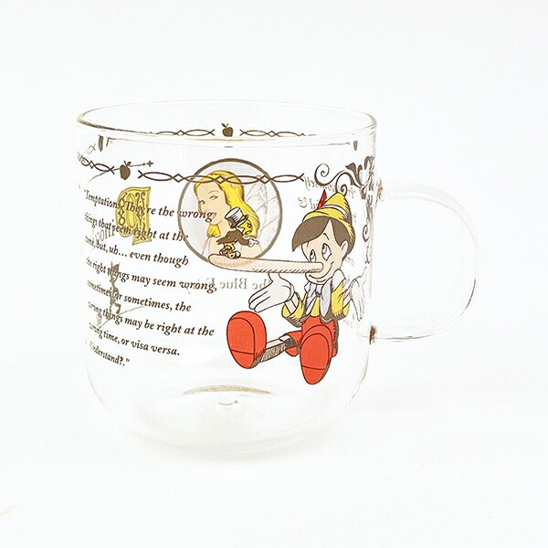 ディズニー 耐熱ガラスマグ ピノキオ マグカップ キッチン グラス