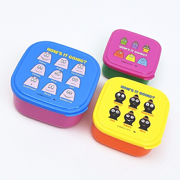 バーバパパ シールランチボックス3個セット お弁当