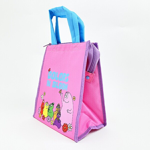 バーバパパ スクエア ランチバッグ(M) ピンク ランチ