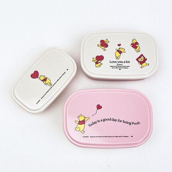 ディズニー くまのプーさん シールランチボックス3個セット お弁当 Disney