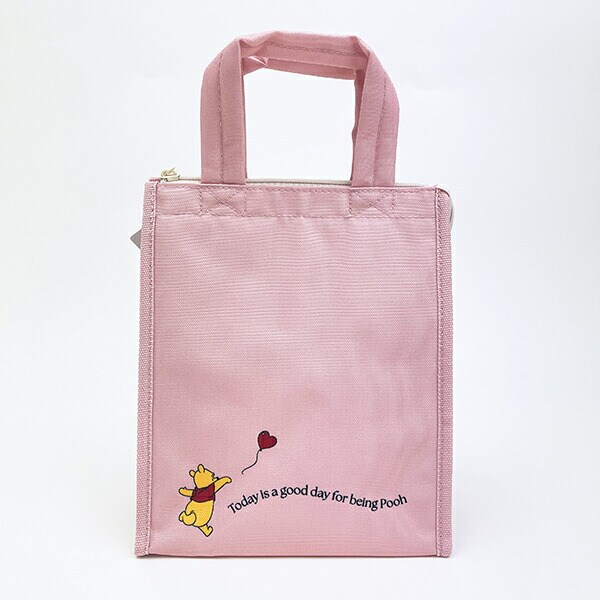 ディズニー くまのプーさん スクエアランチバッグ(M) Pooh Heart お弁当 Disney