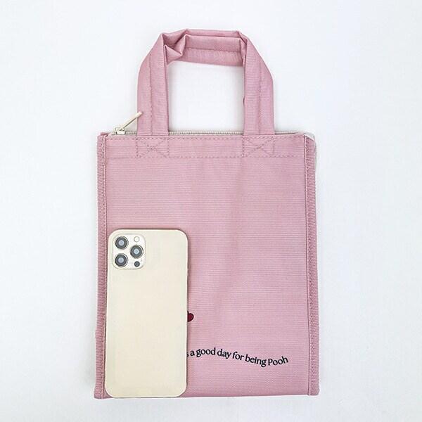 ディズニー くまのプーさん スクエアランチバッグ(M) Pooh Heart お弁当 Disney