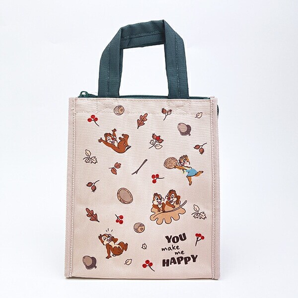 ディズニー チップとデール スクエアランチバッグ(M) Chip'n'Dale NUTS お弁当 Disney