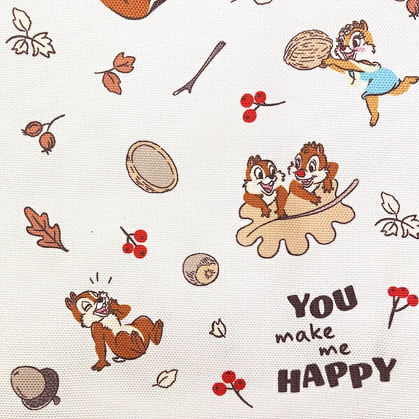 ディズニー チップとデール スクエアランチバッグ(M) Chip'n'Dale NUTS お弁当 Disney