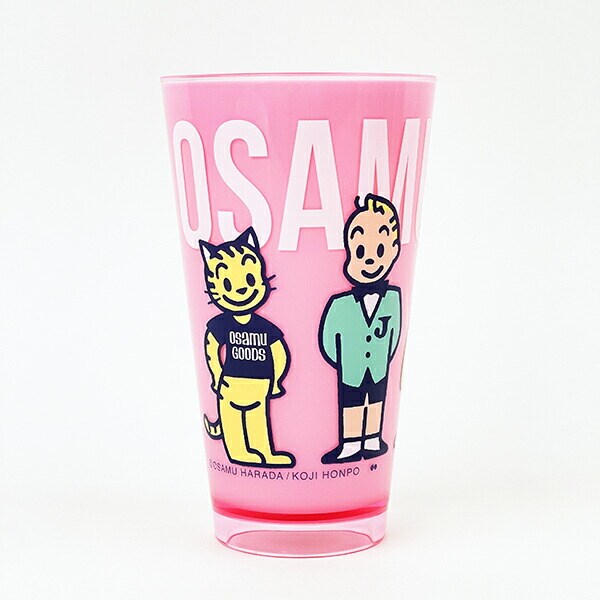オサムグッズ アクリルタンブラー(L) (ピンク) コップ ランチ