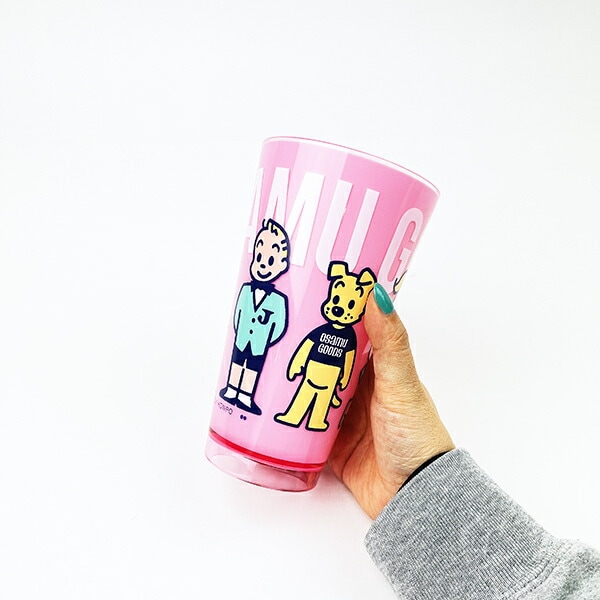 オサムグッズ アクリルタンブラー(L) (ピンク) コップ ランチ
