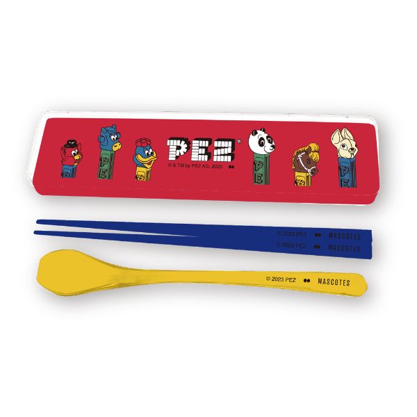 PEZ(ペッツ） CHOPSTICKS＆SPOON SET スプーンセット 箸 お弁当 ランチ