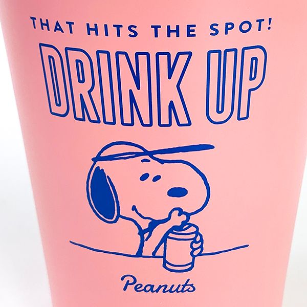 スヌーピー snoopy ステンレスタンブラー drink up タンブラー ステンレス コップ カップ 保冷 保温 ピンク グッズ