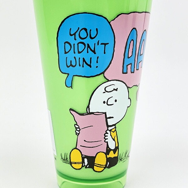 スヌーピー アクリルタンブラー (グリーン) コップ SNOOPY