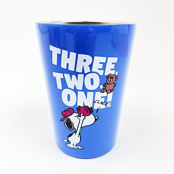 スヌーピー ステンレスタンブラー (ブルー) コップ SNOOPY