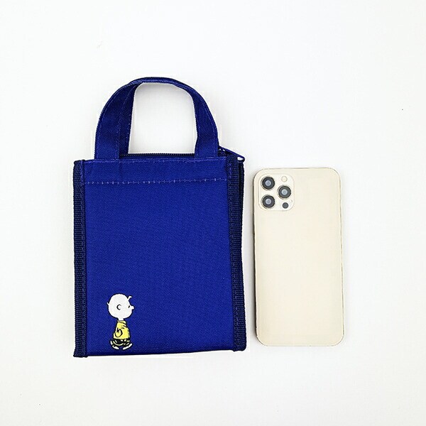スヌーピー スクエアランチバッグ(SS) ネイビー SNOOPY