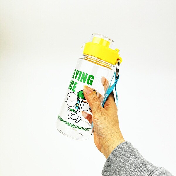 スヌーピー ストラップ付きドリンクホルダー(M) クリア ランチ 水筒 SNOOPY