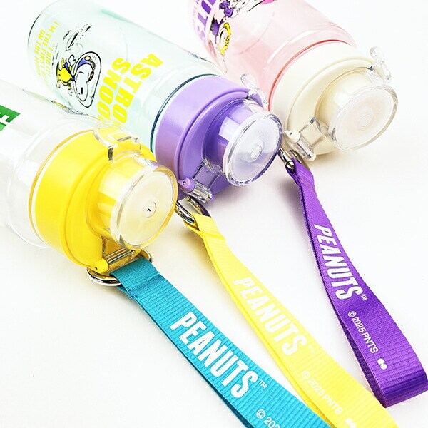 スヌーピー ストラップ付きドリンクホルダー(M) クリア ランチ 水筒 SNOOPY