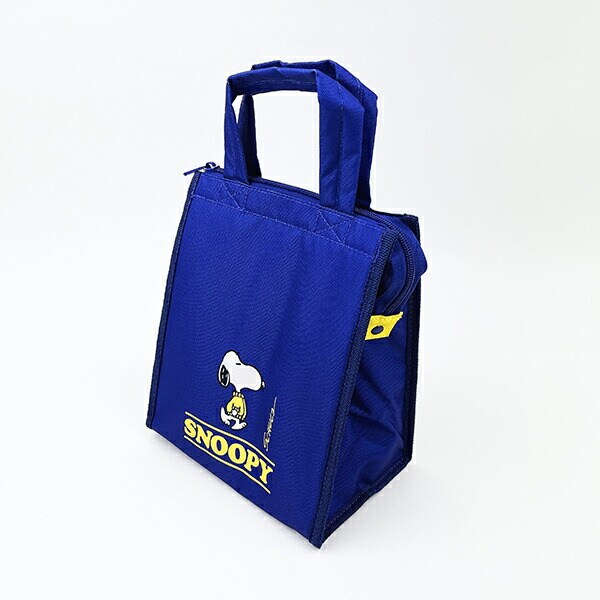 スヌーピー スクエアランチバッグ(M) ネイビー SNOOPY