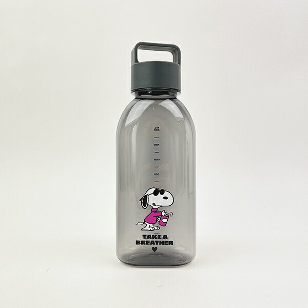 スヌーピー ブラック ドリンクボトル (L) 水筒 ランチ SNOOPY