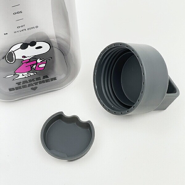 スヌーピー ブラック ドリンクボトル (L) 水筒 ランチ SNOOPY