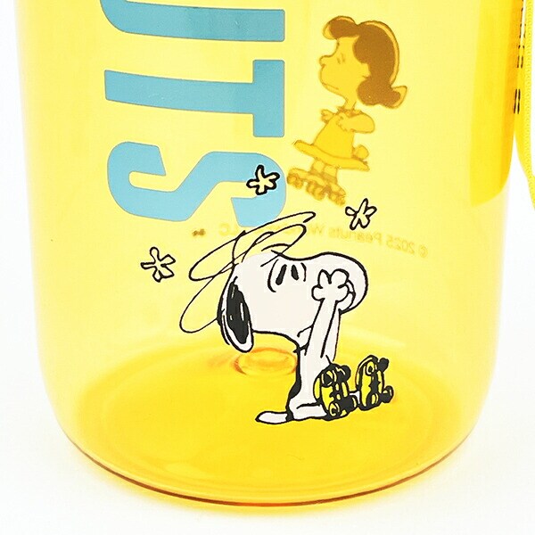スヌーピー ストラップ付きドリンクホルダー(L) オレンジ ランチ 水筒 SNOOPY