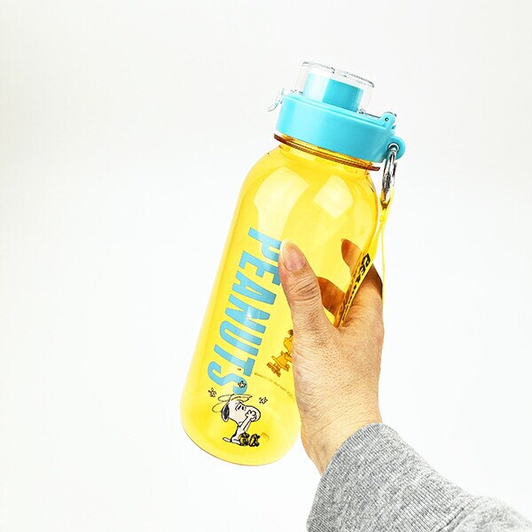 スヌーピー ストラップ付きドリンクホルダー(L) オレンジ ランチ 水筒 SNOOPY
