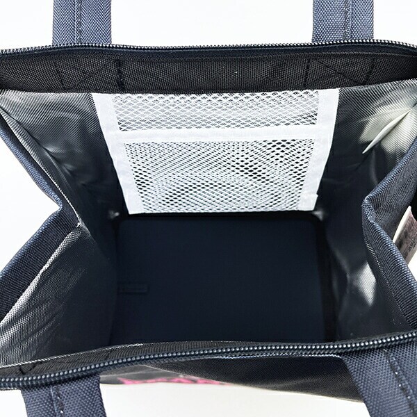 スヌーピー チャーリーブラウン スクエアランチバッグ(L) ブラック SNOOPY