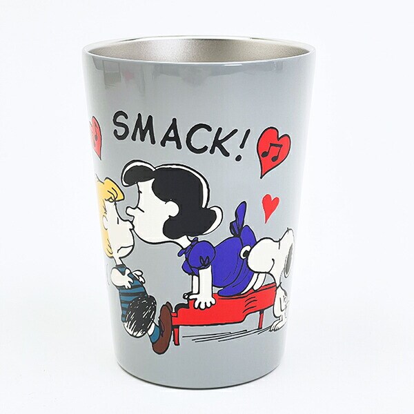 スヌーピー ステンレスタンブラー グレー コップ SNOOPY