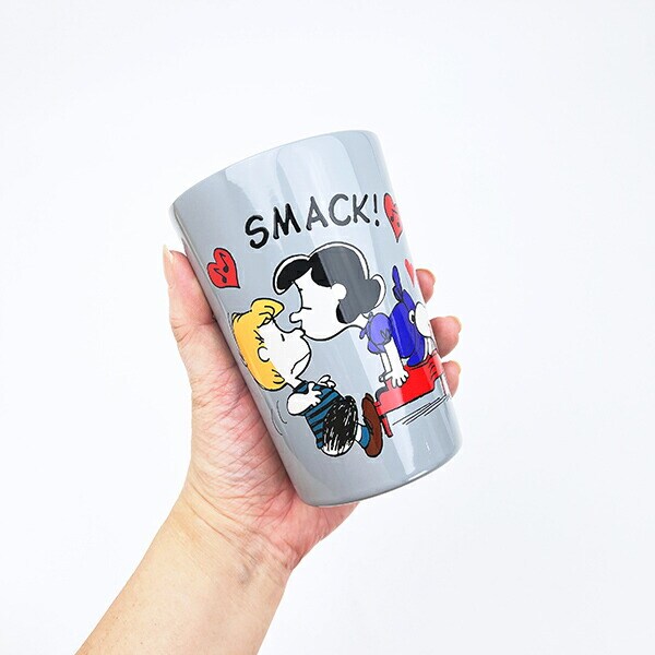 スヌーピー ステンレスタンブラー グレー コップ SNOOPY