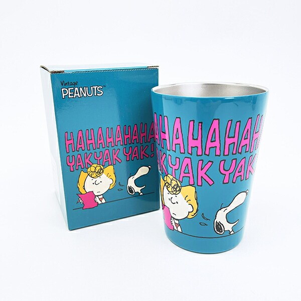 スヌーピー ステンレスタンブラー ブルー コップ SNOOPY