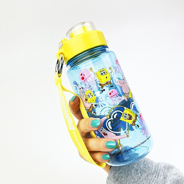 スポンジボブ ドリンクボトル(M) (ブルー) 水筒 ランチ