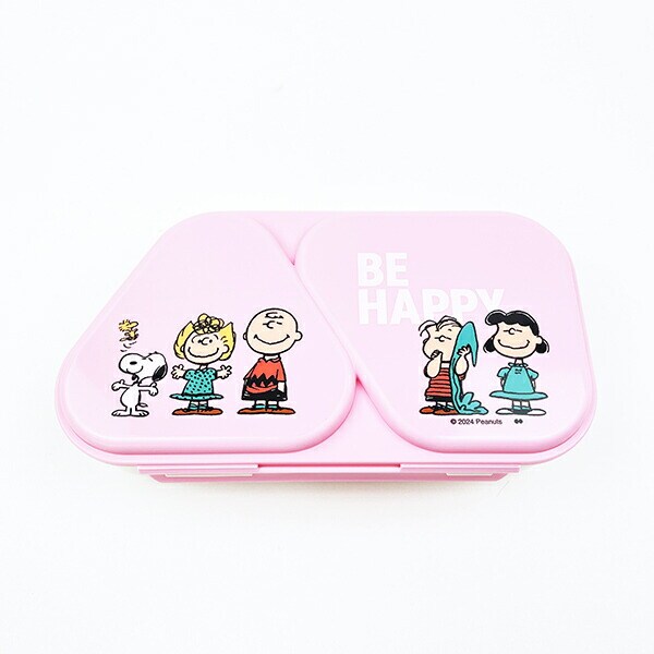 スヌーピー おにぎりランチボックス BE HAPPY ピンク SNOOPY